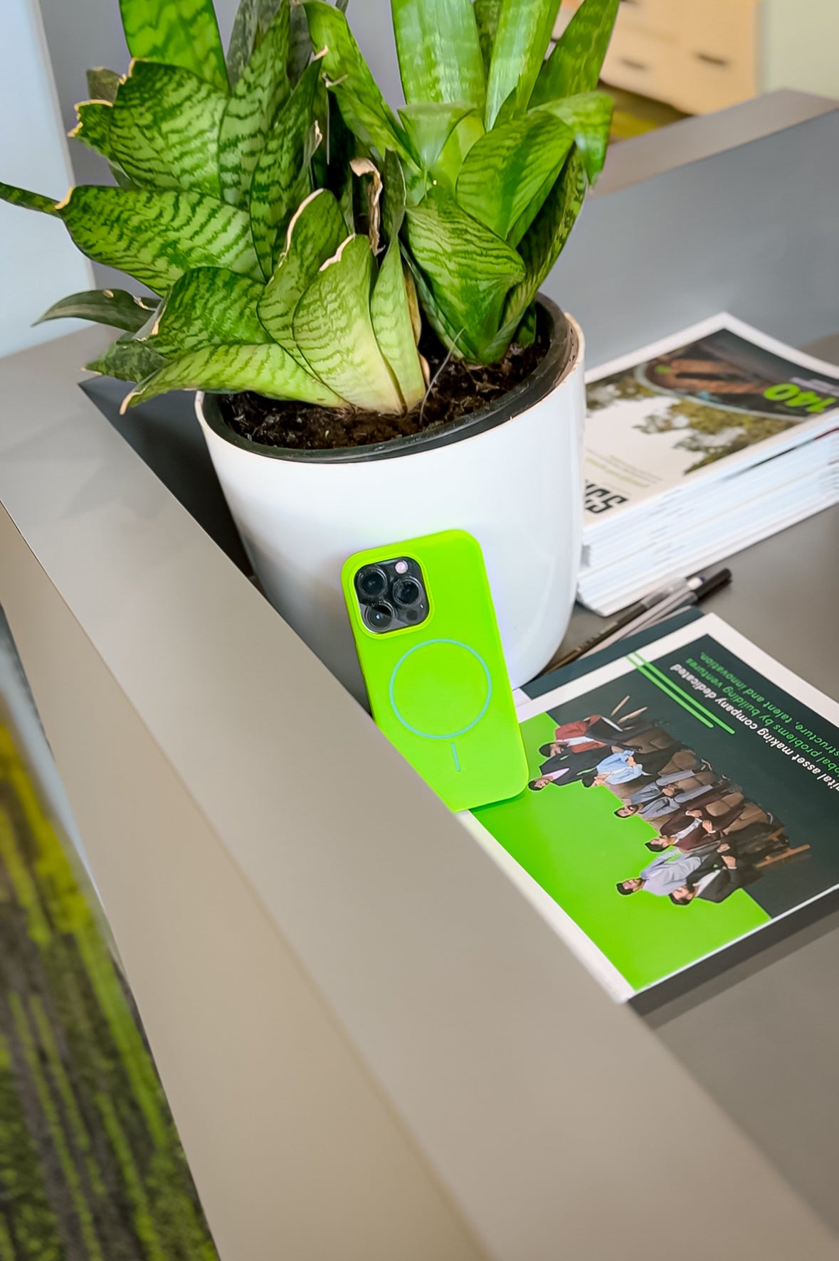 Neon Green MagSafe Silicone Case