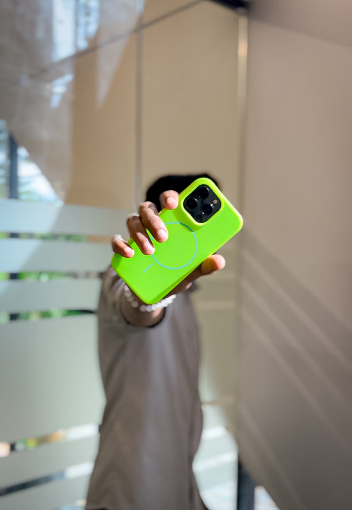 Neon Green MagSafe Silicone Case